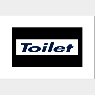 SUPER LOGO TOILET Posters and Art